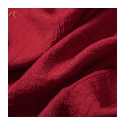 Keete High Quality Crepe Nylon Cotton Twill Fabric Thailand Geometric Jacquard Woven Cotton Double Crepe Fabric